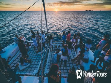 Ibiza Sunset Catamaran with Drinks, Tapas and After-Party Club Entrance Ibiza Sunset Catamaran with Drinks, Tapas and After-Party Club Entrance